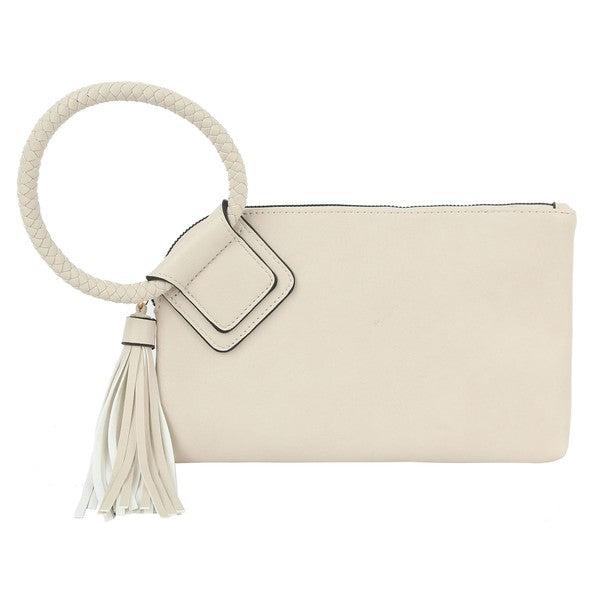 Women's Fashion Cuff Handle Tassel Wristlet Clutch | Zarnesh