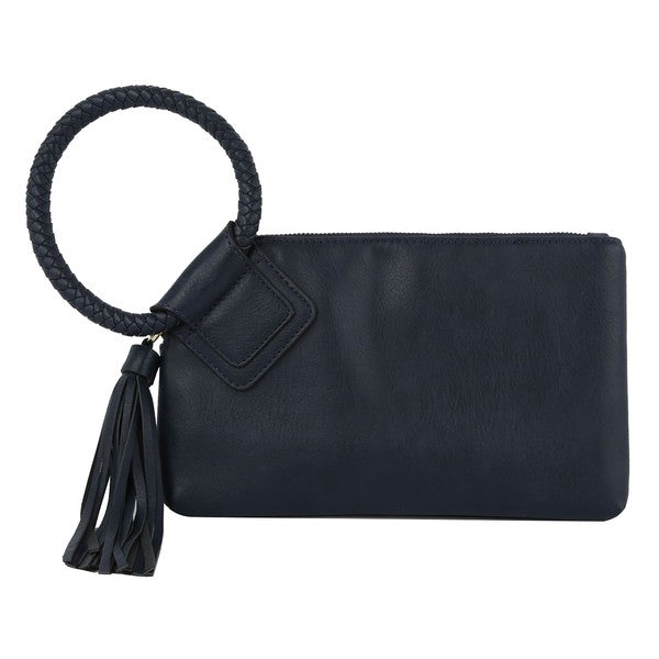 Women's Fashion Cuff Handle Tassel Wristlet Clutch | Zarnesh