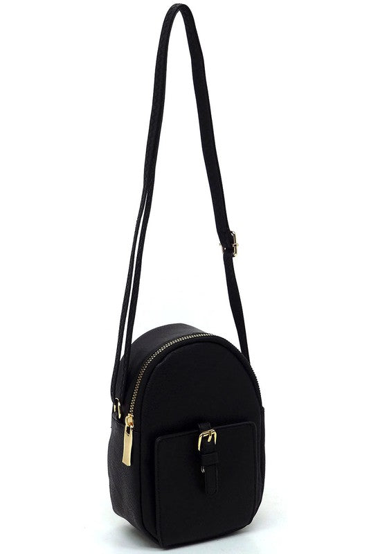 Women's Fashion Faux leather Buckle Mini Crossbody Bag | Zarnesh