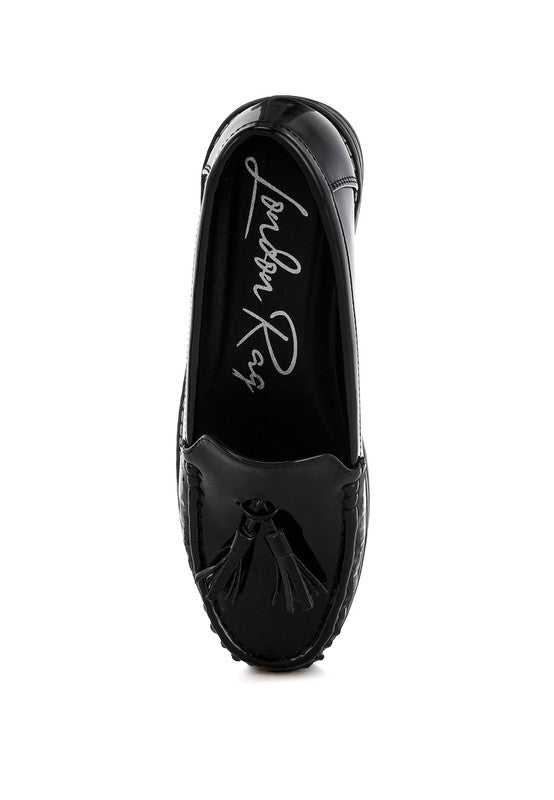 Women Strelka Tassel Detail Flatform Loafers Zarnesh 