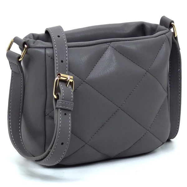 Women's Faux Leather Quilted Puffy Crossbody Bag | Zarnesh