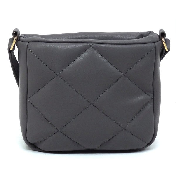 Women's Faux Leather Quilted Puffy Crossbody Bag | Zarnesh