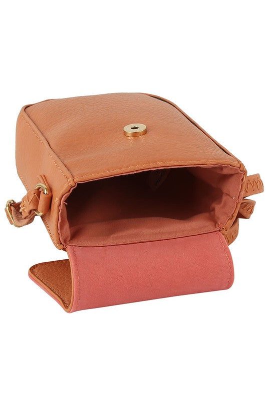 Women’s Faux Leather Tassel Ring Flap Tassel Crossbody | Zarnesh