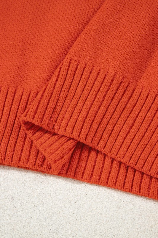 Women’s Solid V-Neck Collared Ribbed Edge Sweater | Zarnesh