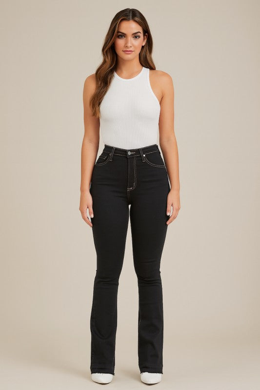 Women's Flared Judy Boot High Waist Cut Jeans | Zarnesh