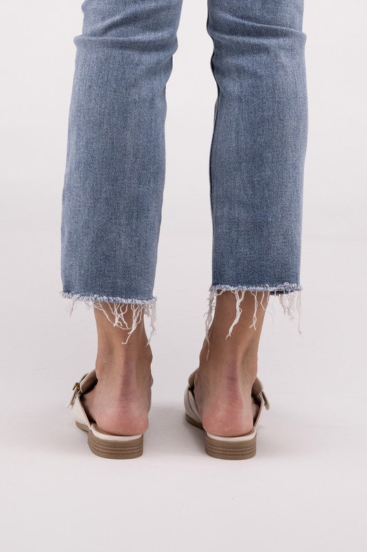 Women's Chantal-S Buckle Backless Slides Loafer Shoes | Zarnesh
