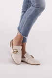 Women's Chantal-S Buckle Backless Slides Loafer Shoes | Zarnesh