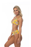 Women’s Floral Hawaiian High-Waisted Bikini Set | Zarnesh