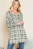Women’s Floral Print V-Neck Sweater Tunic | Zarnesh
