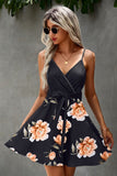 Women’s Floral Spaghetti Strap Tie Waist Cami Sundress | Zarnesh