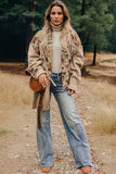Women’s Floral Waffle Patchwork Chest Pocket Knit Buttoned jacket | Zarnesh