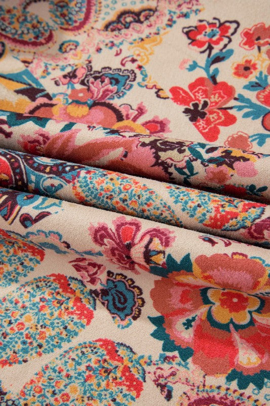 Women’s Floral Warmth Sherpa Lined Hooded Jacket | Zarnesh