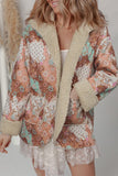 Women’s Floral Warmth Sherpa Lined Hooded Jacket | Zarnesh