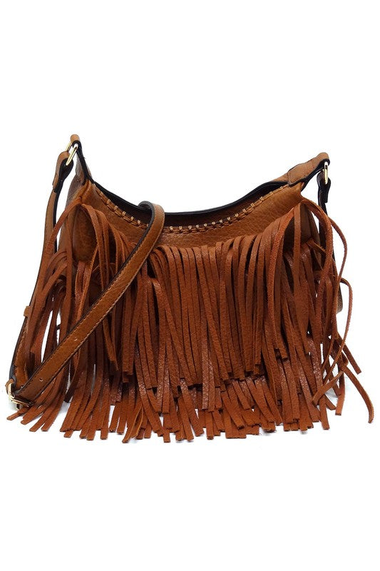 Women's Fringe Hobo Crossbody Bag | Zarnesh