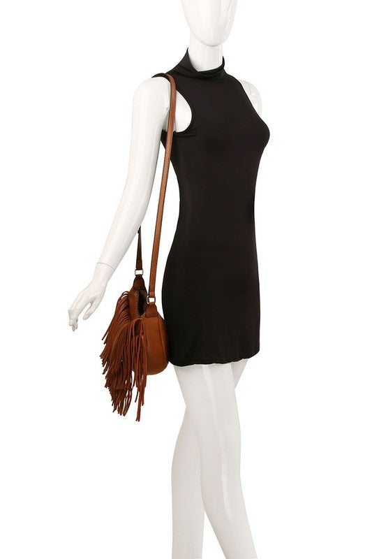 Women's Fringe Hobo Crossbody Bag | Zarnesh