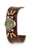 Women's  Genuine Druzy Leather Cuff |  Zarnesh