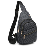 Women’s Geometric Pattern Backpack Crossbody Sling Bag | Zarnesh