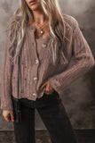 Women’s Goat Cut Out Textured Knit Buttoned Cardigan | Zarnesh