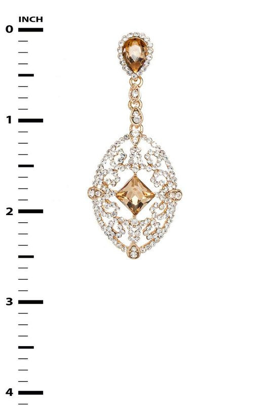 Women's  Crystal Statement Chandelier Earrings |  Zarnesh