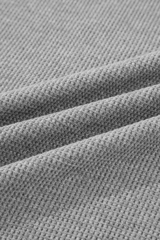 Women’s Waffle Snap Button Zip-Up Hooded Jacket | Zarnesh