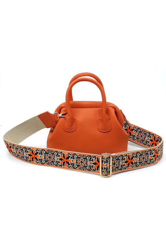 Women's Guitar Wide Strap Satchel Crossbody Bag | Zarnesh