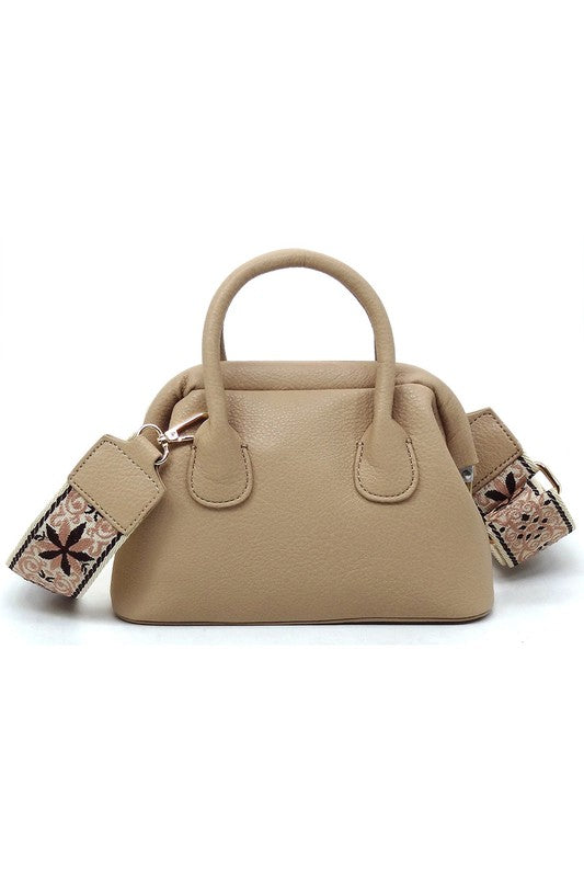 Women's Guitar Wide Strap Satchel Crossbody Bag | Zarnesh