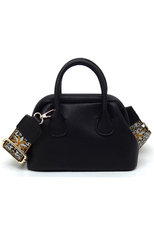Women's Guitar Wide Strap Satchel Crossbody Bag | Zarnesh