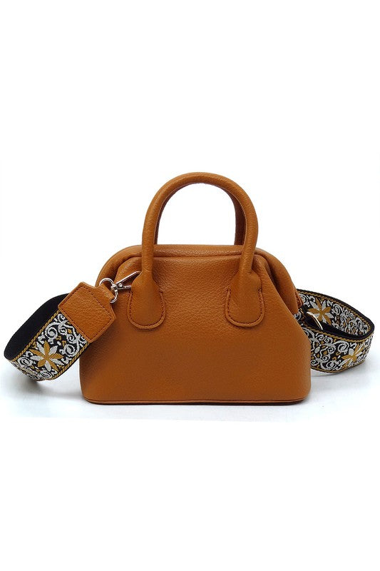 Women's Guitar Wide Strap Satchel Crossbody Bag | Zarnesh