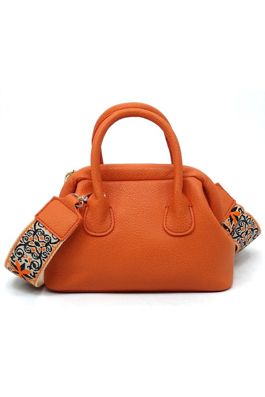 Women's Guitar Wide Strap Satchel Crossbody Bag | Zarnesh