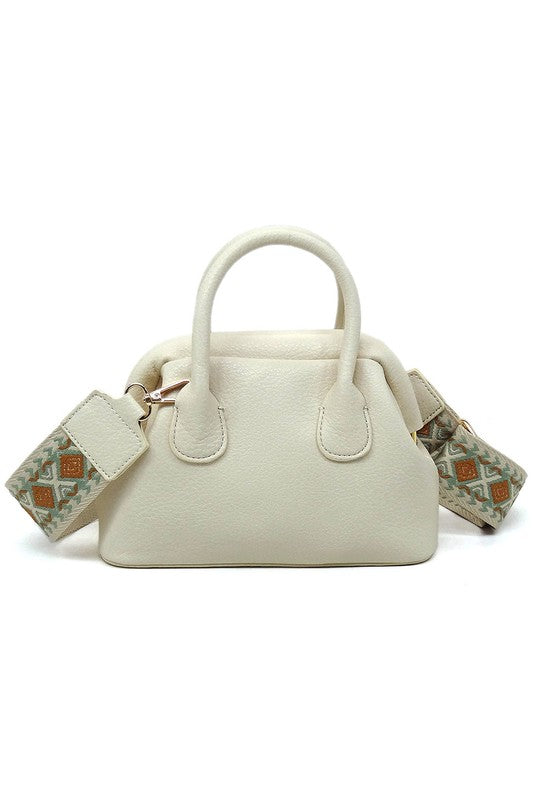 Women's Guitar Wide Strap Satchel Crossbody Bag | Zarnesh