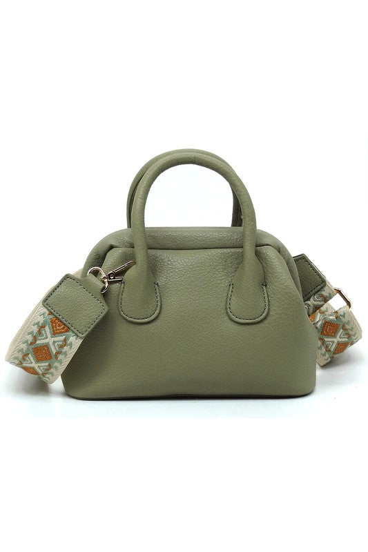 Women's Guitar Wide Strap Satchel Crossbody Bag | Zarnesh