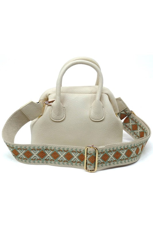 Women's Guitar Wide Strap Satchel Crossbody Bag | Zarnesh