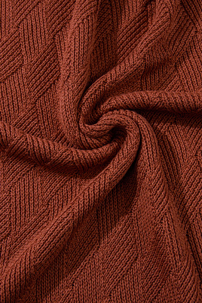 Women's Hayden Textured Crew Neck Loose Sweater | Zarnesh