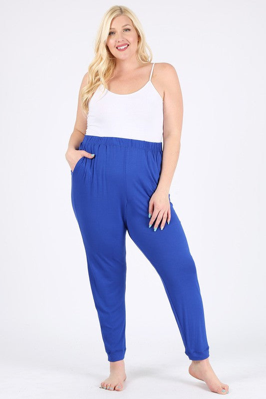 Women’s High-Waisted Plus Size Loose Fit Pants Trousers | Zarnesh