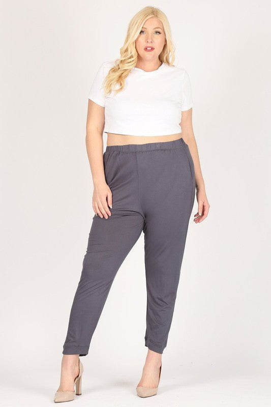 Women’s High-Waisted Plus Size Loose Fit Pants Trousers | Zarnesh