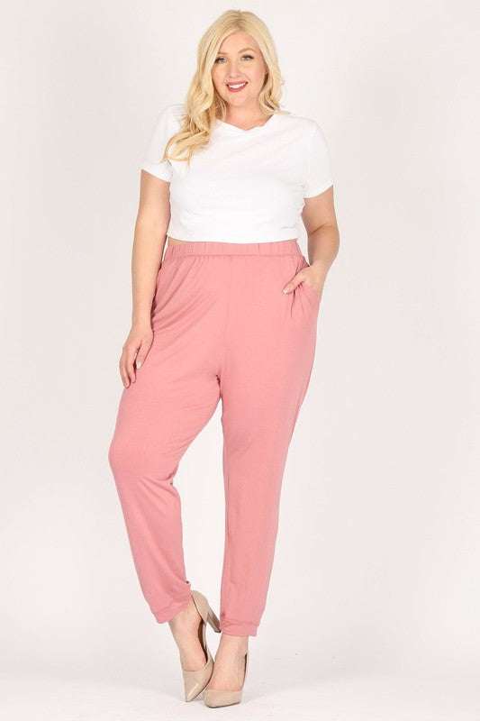 Women’s High-Waisted Plus Size Loose Fit Pants Trousers | Zarnesh
