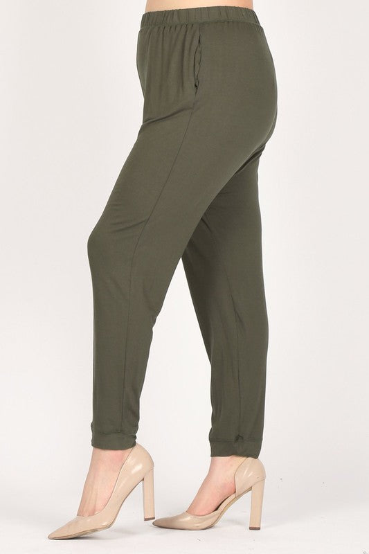 Women’s High-Waisted Plus Size Loose Fit Pants Trousers | Zarnesh