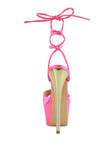 Women's Passion Dramatic Platform Lace-Up Heel Sandals | Zarnesh