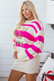 Women’s I Know What I Want Striped Sequin Oversized Sweater | Zarnesh
