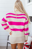 Women’s I Know What I Want Striped Sequin Oversized Sweater | Zarnesh