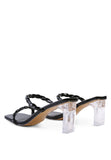 Women's INAMORATA BRAIDED CORD Mid Heel Sandals | Zarnesh