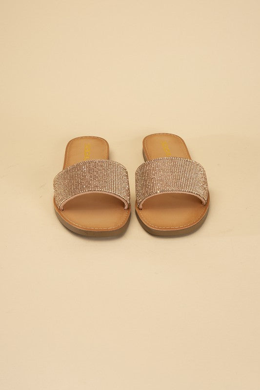 Women’s JUSTICE-S Rhinestone Slides | Zarnesh