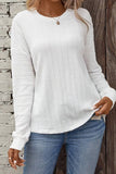 Women’s Jane Round Neck Drop Shoulder Textured Knit Top | Zarnesh