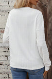 Women’s Jane Round Neck Drop Shoulder Textured Knit Top | Zarnesh
