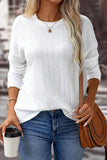 Women’s Jane Round Neck Drop Shoulder Textured Knit Top | Zarnesh