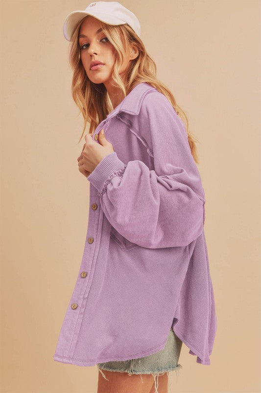 Women's Judie Oversized Collared Front Pockets Jacket | Zarnesh