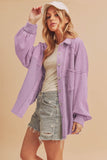 Women's Judie Oversized Collared Front Pockets Jacket | Zarnesh