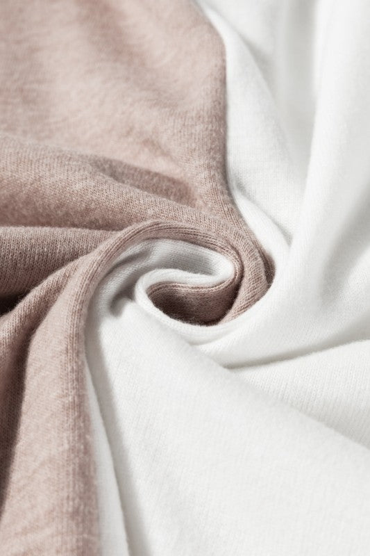 Women’s Pullover ColorBlock Crew Neck Long Sleeve Top | Zarnesh