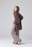 Women’s Knit Long Sleeve Pompom Sleeve Cardigan | Zarnesh