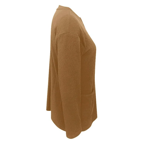Women’s Knit Open Front Double Zipper Cardigan with Pockets | Zarnesh